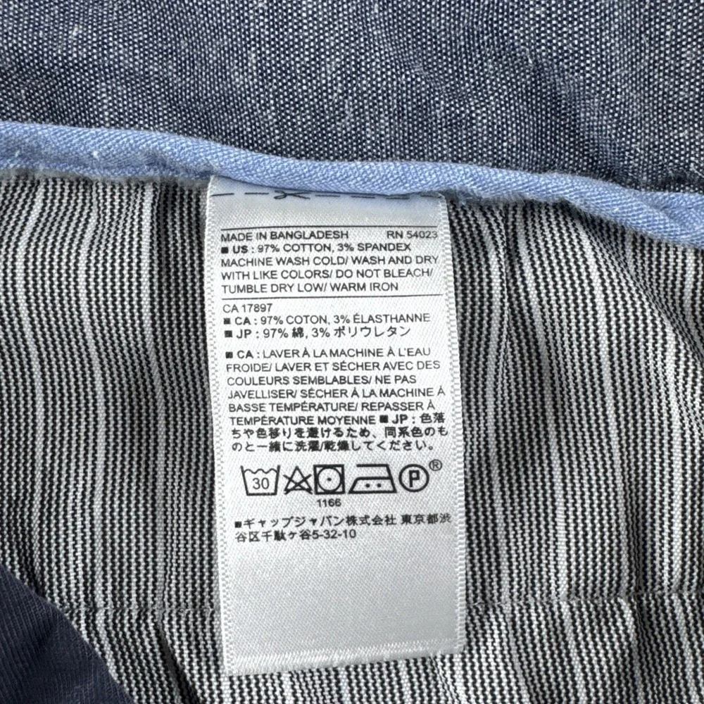 Banana Republic Aiden Fit Chino Pants Mens 32x29 Blue Cotton Dress Casual Prep